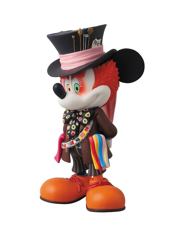 Mickey Mouse (Mad Hatter), Alice In Wonderland (2010), Disney, Medicom Toy, Pre-Painted, 4530956151496